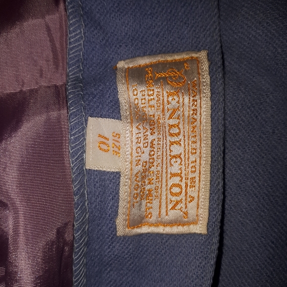 Vintage virgin wool skirt with kickpleat - Picture 9 of 11